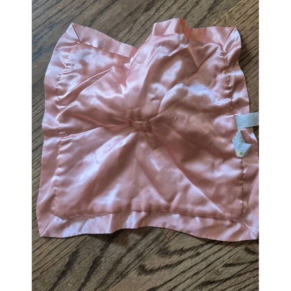 Cloud Island Pink Flamingo Plush Security Blanket Satin Trim - Picture 2 of 6